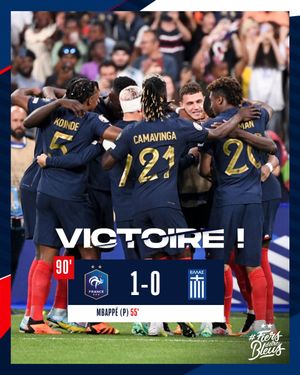 Image post by @equipedefrance on Twitter