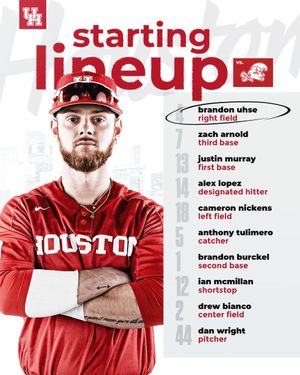 Image post by @UHCougarBB on Twitter