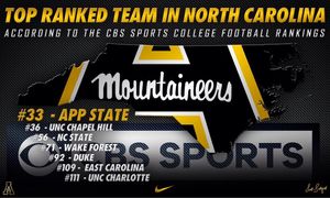 Image post by @appstate_fb on Instagram