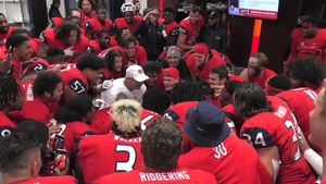 Video post by @fresnostatefb on Twitter