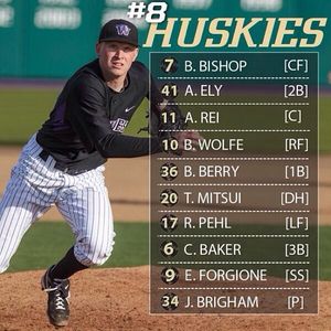 Image post by @uw_baseball on Instagram