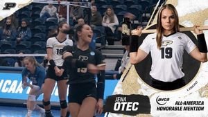 Video post by @purduevb on Instagram