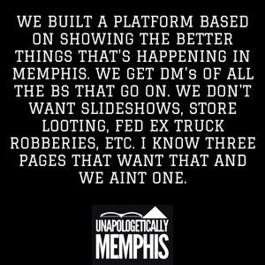 Image post by @unapologeticallymemphis on Instagram