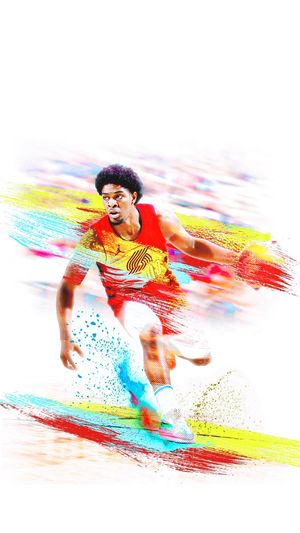 Image post by @trailblazers on Twitter