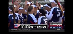 Image post by @USASoftball on Twitter