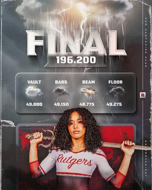 Image post by @rutgersgymnastics on Instagram