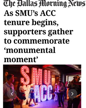 Image post by @smu.mustangs on Instagram