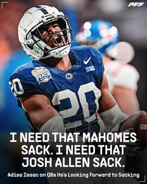 Image post by @PFF on Twitter
