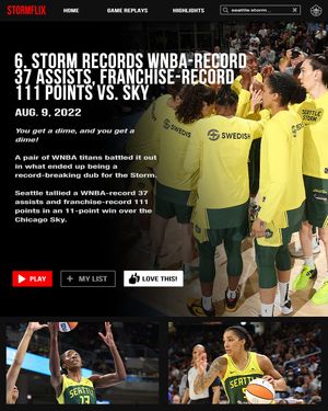 Image post by @seattlestorm on Instagram