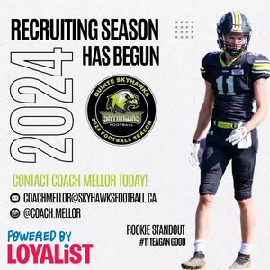 Image post by @quinteskyhawkscjfl on Instagram