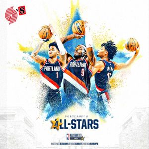 Image post by @trailblazers on Twitter