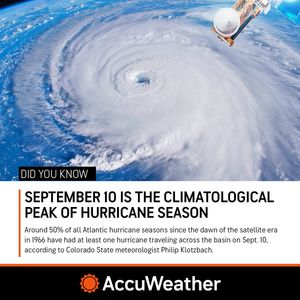 Image post by @accuweather on Twitter