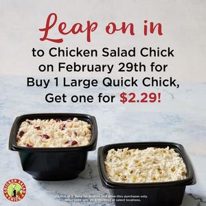 Image post by @chickensaladchickcolumbushamiltonqtr on Facebook