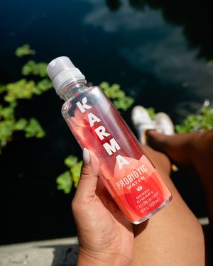 Image post by @drinkkarmawater on Instagram