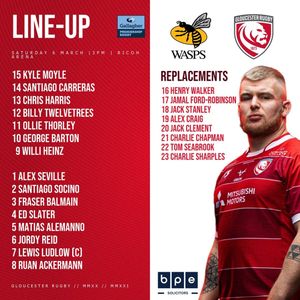 Image post by @officialgloucesterrugby on Instagram
