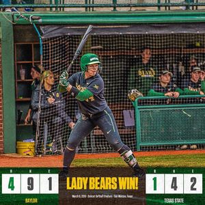 Image post by @baylorsoftball on Instagram