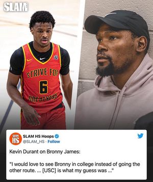 Image post by @not__bronny on Instagram