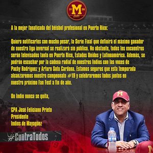 Image post by @indiosmayaguezlbprc on Instagram