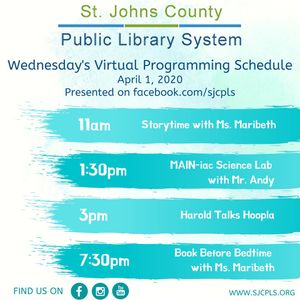 Image post by @stjohnscountylibrary on Instagram