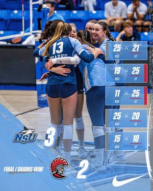 Image post by @nsu_vball on Instagram