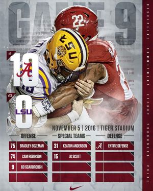 Image post by @alabamafbl on Instagram