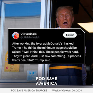 Image post by @podsaveamerica on Instagram