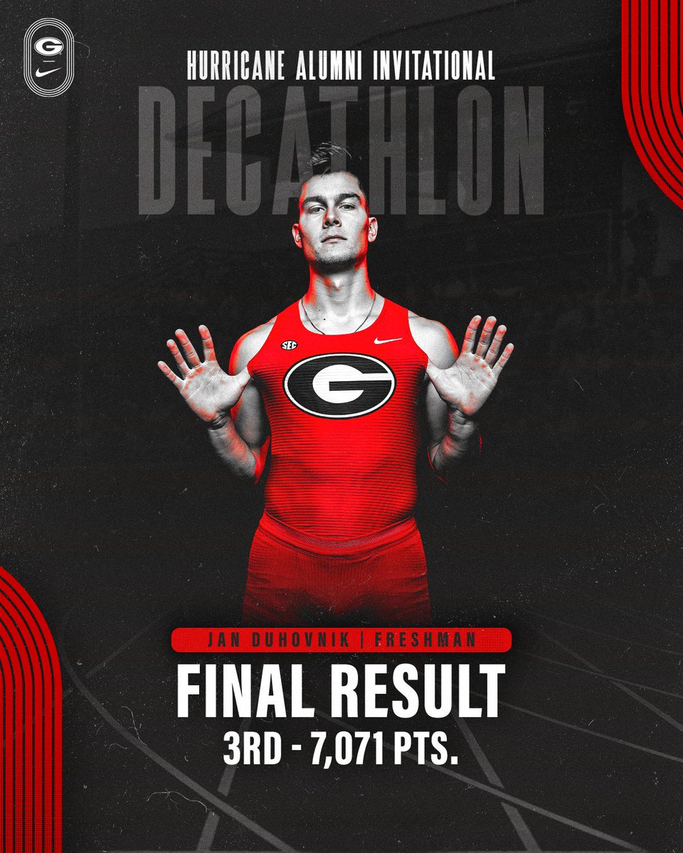 Image post by @UGATrack on Twitter