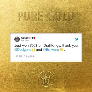 Image post by @draftkings on Instagram