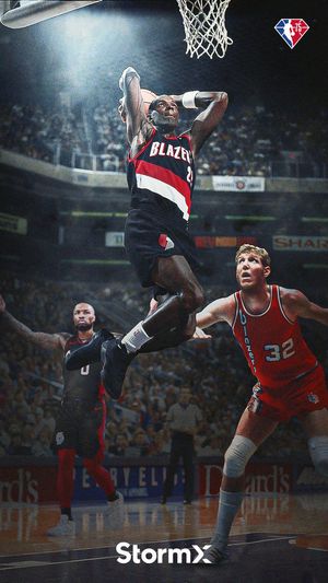 Image post by @trailblazers on Twitter