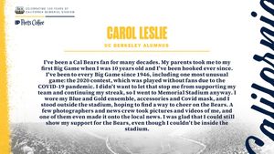 Image post by @CalAthletics on Twitter