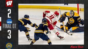 Image post by @BadgerMHockey on Twitter