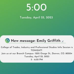 Image post by @emilygriffithtechnicalcollege on Instagram