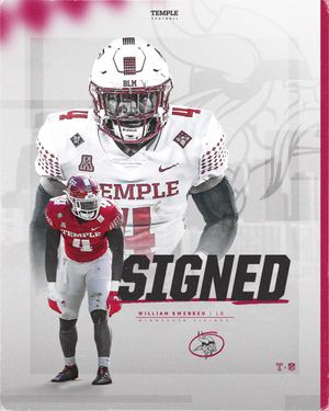 Image post by @temple_fb on Twitter