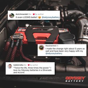 Image post by @odysseybattery on Instagram