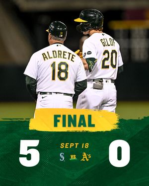 Image post by @Athletics on Twitter