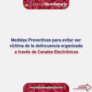 Image post by @bancobicentenario on Instagram