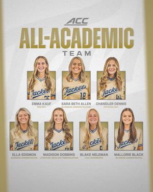 Image post by @GaTechSoftball on Twitter