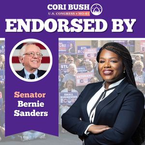 Image post by @CoriBush on Twitter/X