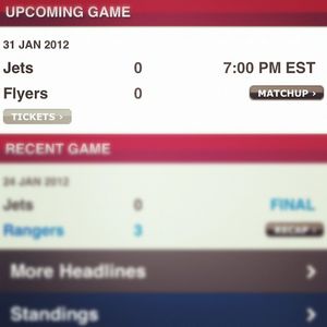 Image post by @nhljets on Instagram