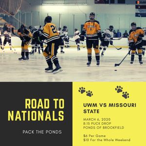 Image post by @clubhockeyuwm on Twitter