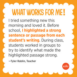 Image post by @edutopia on Twitter/X
