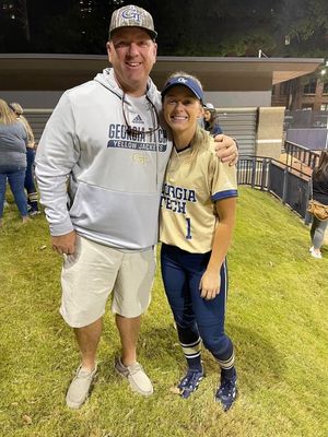 Image post by @GaTechSoftball on Twitter