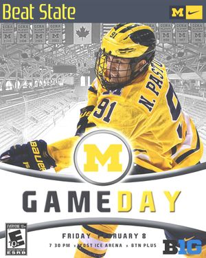 Image post by @umichhockey on Twitter