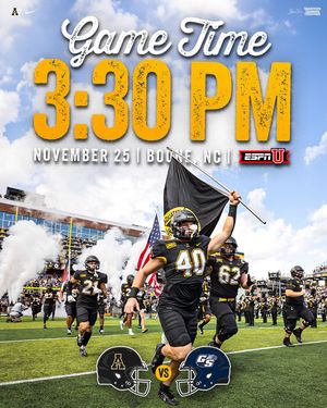 Image post by @appstate_fb on Instagram