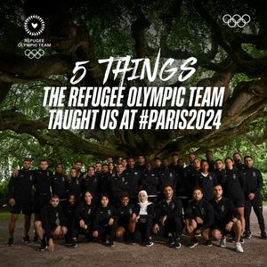 Image post by @RefugeesOlympic on Twitter
