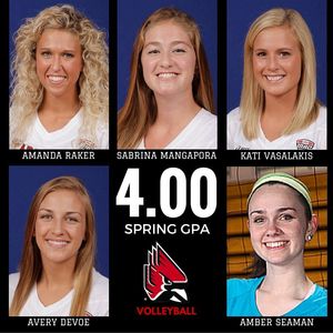 Image post by @ballstatewvb on Instagram