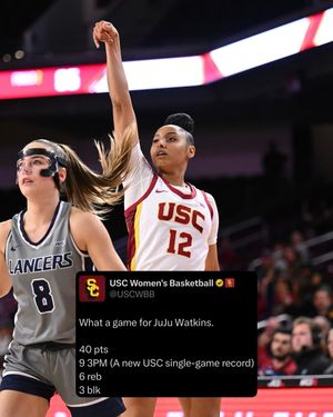 Image post by @uscwbb on Instagram