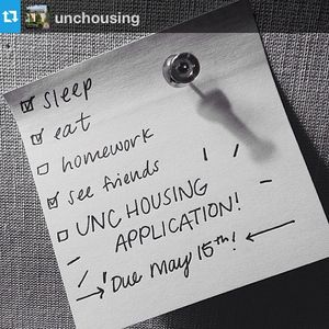 Image post by @uncadmissions on Instagram