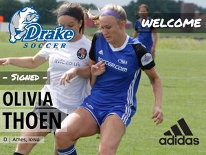 Image post by @drakewomensoccer on Instagram