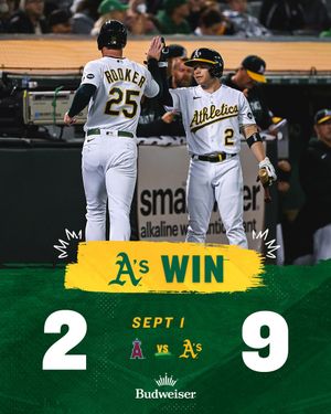 Image post by @Athletics on Twitter